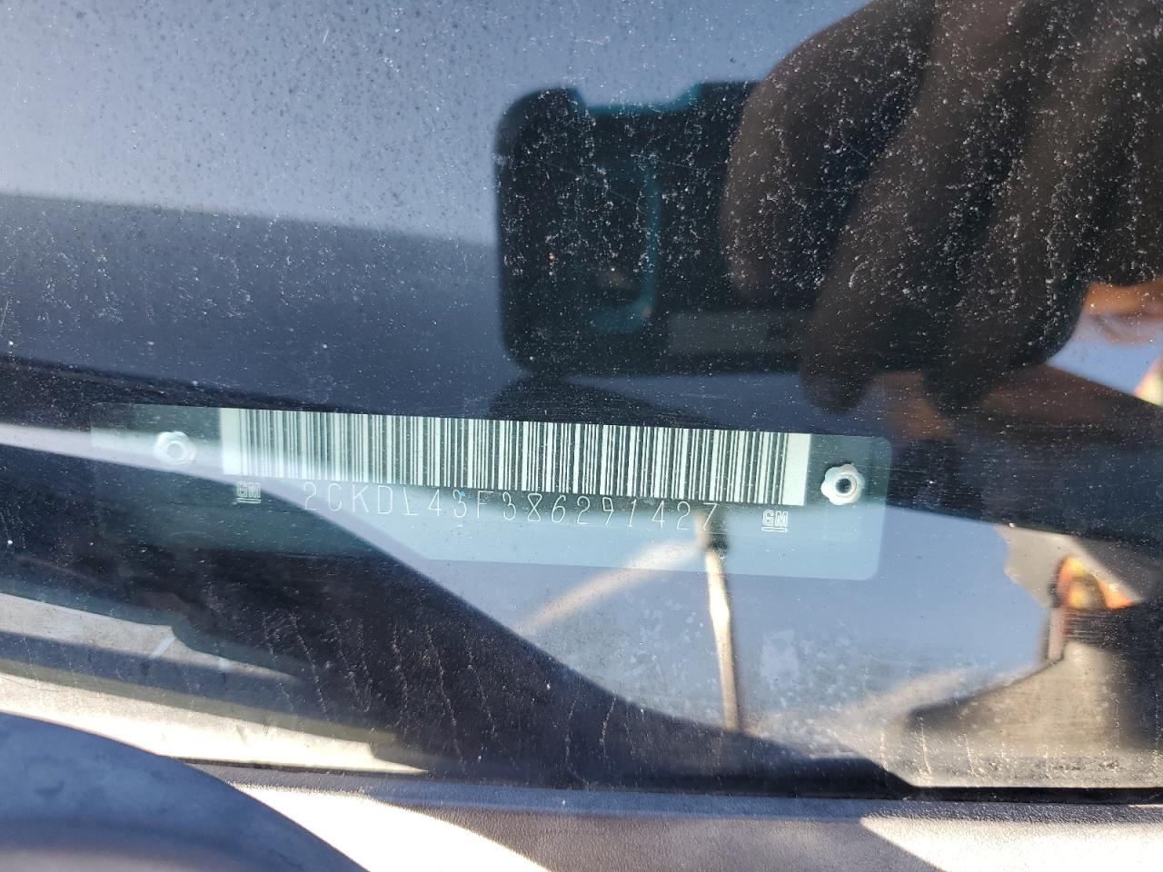 2008 Pontiac Torrent VIN: 2CKDL43F386291427 Lot: 85290335