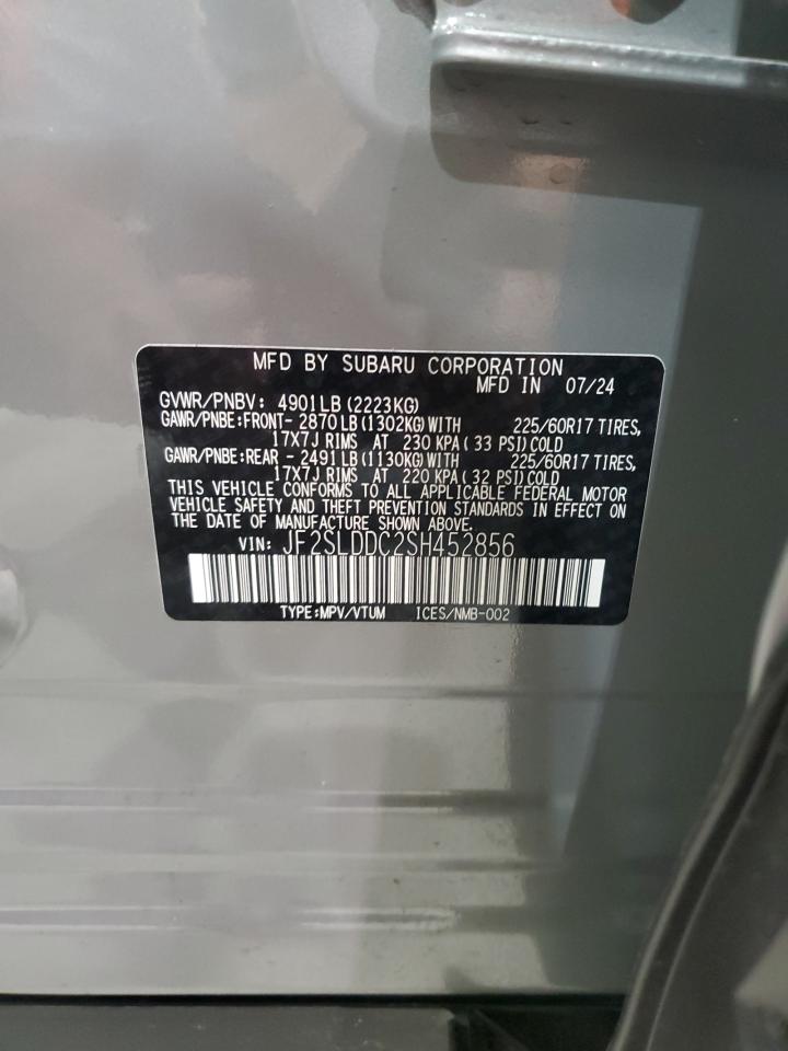 2025 Subaru Forester Premium VIN: JF2SLDDC2SH452856 Lot: 83811875