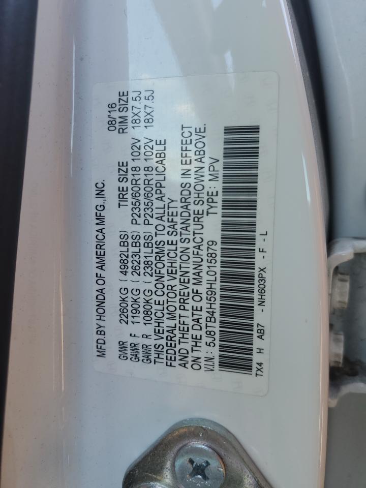 2017 Acura Rdx Technology VIN: 5J8TB4H59HL015879 Lot: 85897835
