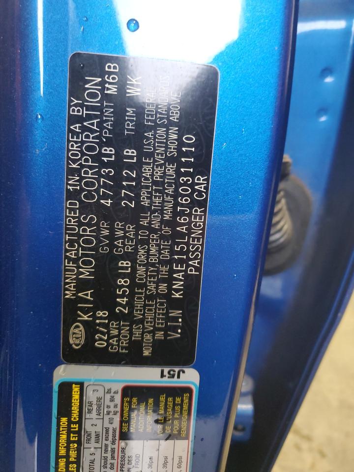 2018 Kia Stinger VIN: KNAE15LA6J6031110 Lot: 92276625