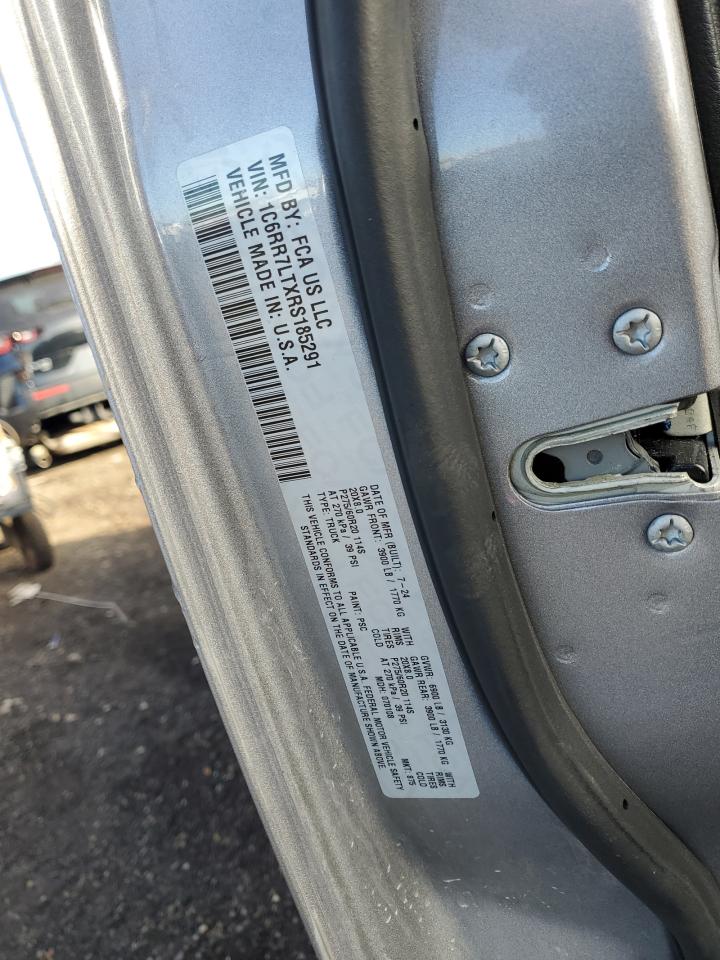 2024 Ram 1500 Classic Slt VIN: 1C6RR7LTXRS185291 Lot: 89468765