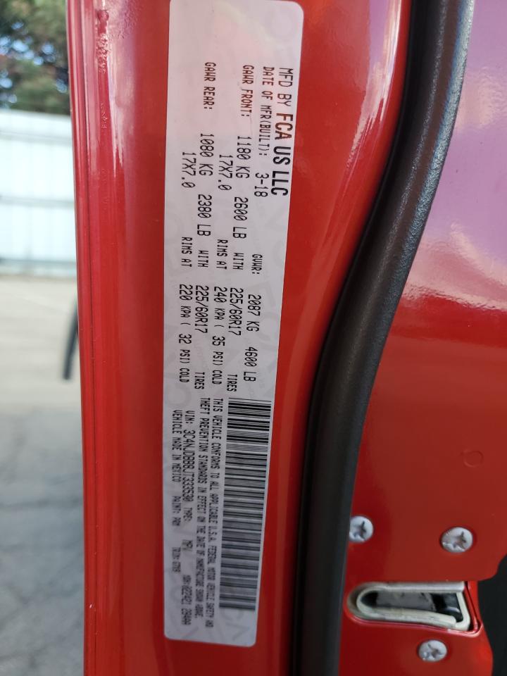 2018 Jeep Compass Latitude VIN: 3C4NJDBB8JT333530 Lot: 89522085