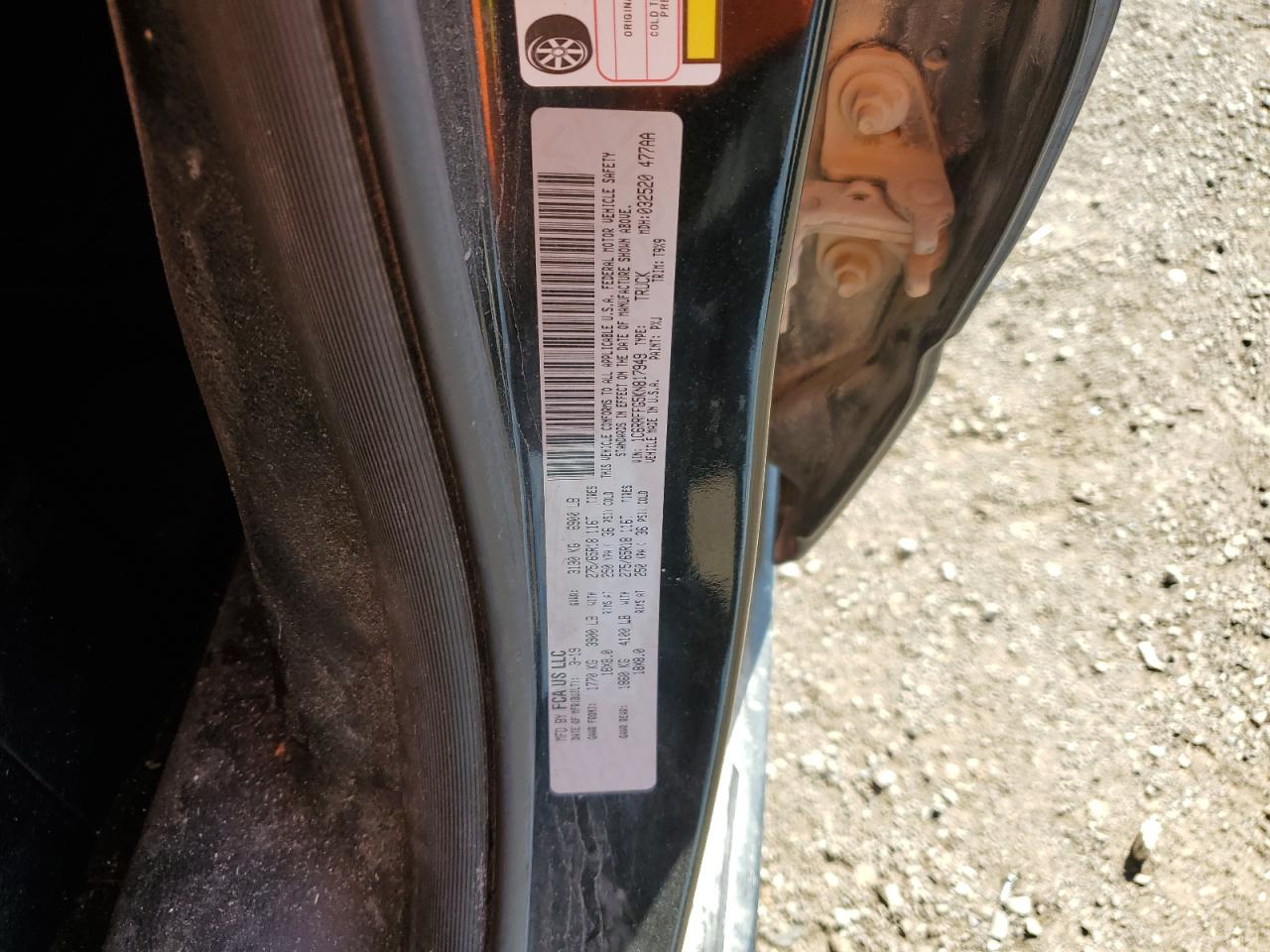 2019 Ram 1500 Big Horn/Lone Star VIN: 1C6RRFFG5KN817949 Lot: 84259685