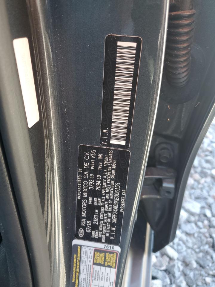 2019 Kia Forte Fe VIN: 3KPF24AD3KE006155 Lot: 85279335