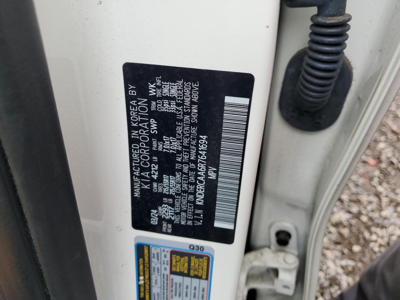 2024 Kia Seltos Ex VIN: KNDERCAA6R7641694 Lot: 85879615