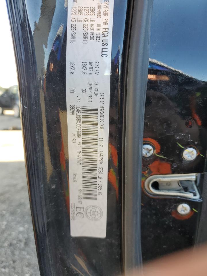 2018 Jeep Cherokee Limited VIN: 1C4PJMDBXJD574680 Lot: 89495225