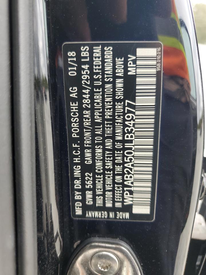 2018 Porsche Macan S VIN: WP1AB2A50JLB34977 Lot: 85163015