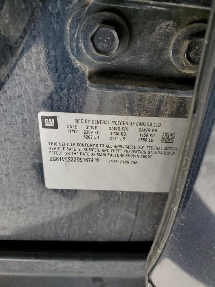 2013 Cadillac Xts Platinum VIN: 2G61V5S32D9167419 Lot: 86329865