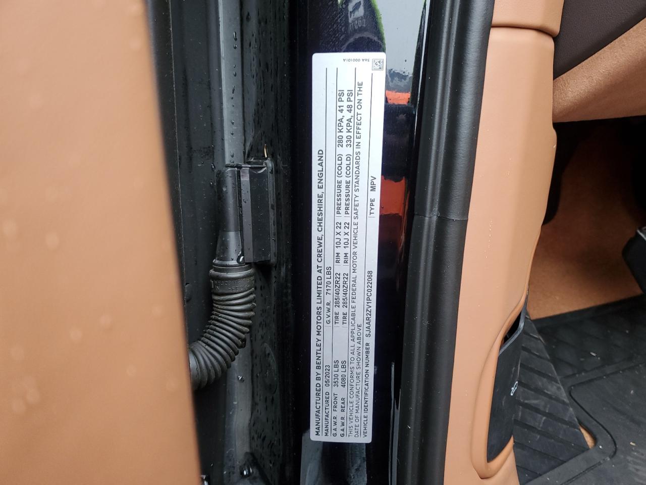 2023 Bentley Bentayga Speed VIN: SJAAR2ZV1PC022068 Lot: 90611265