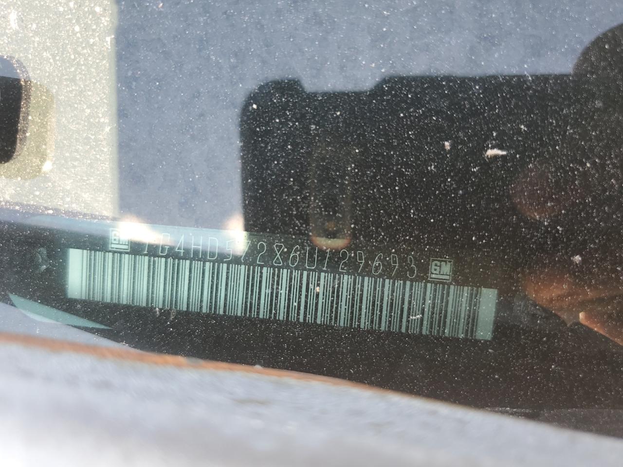 2006 Buick Lucerne Cxl VIN: 1G4HD57286U129693 Lot: 84554815