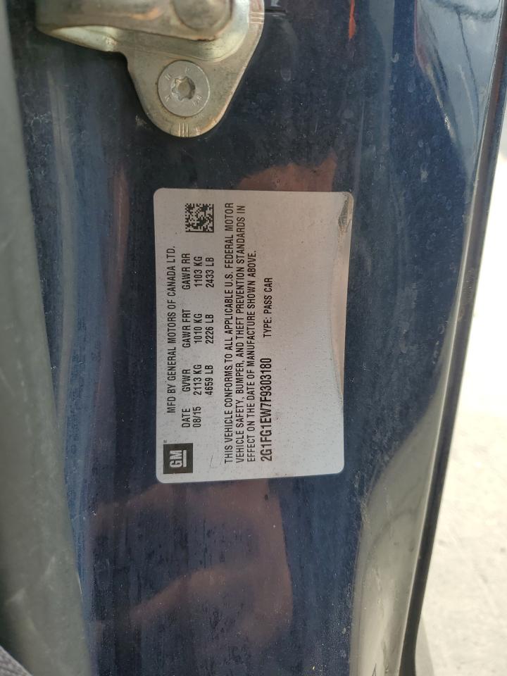 2015 Chevrolet Camaro Ss VIN: 2G1FG1EW7F9303180 Lot: 82326835