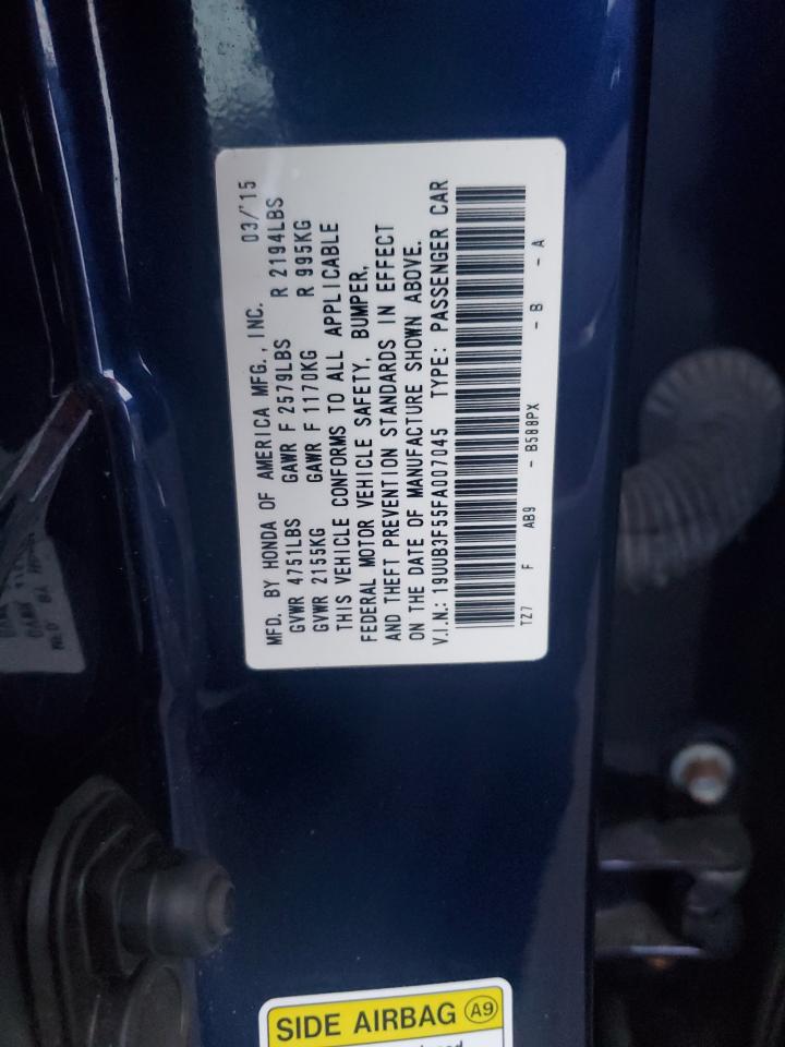 2015 Acura Tlx Tech VIN: 19UUB3F55FA007045 Lot: 90082035