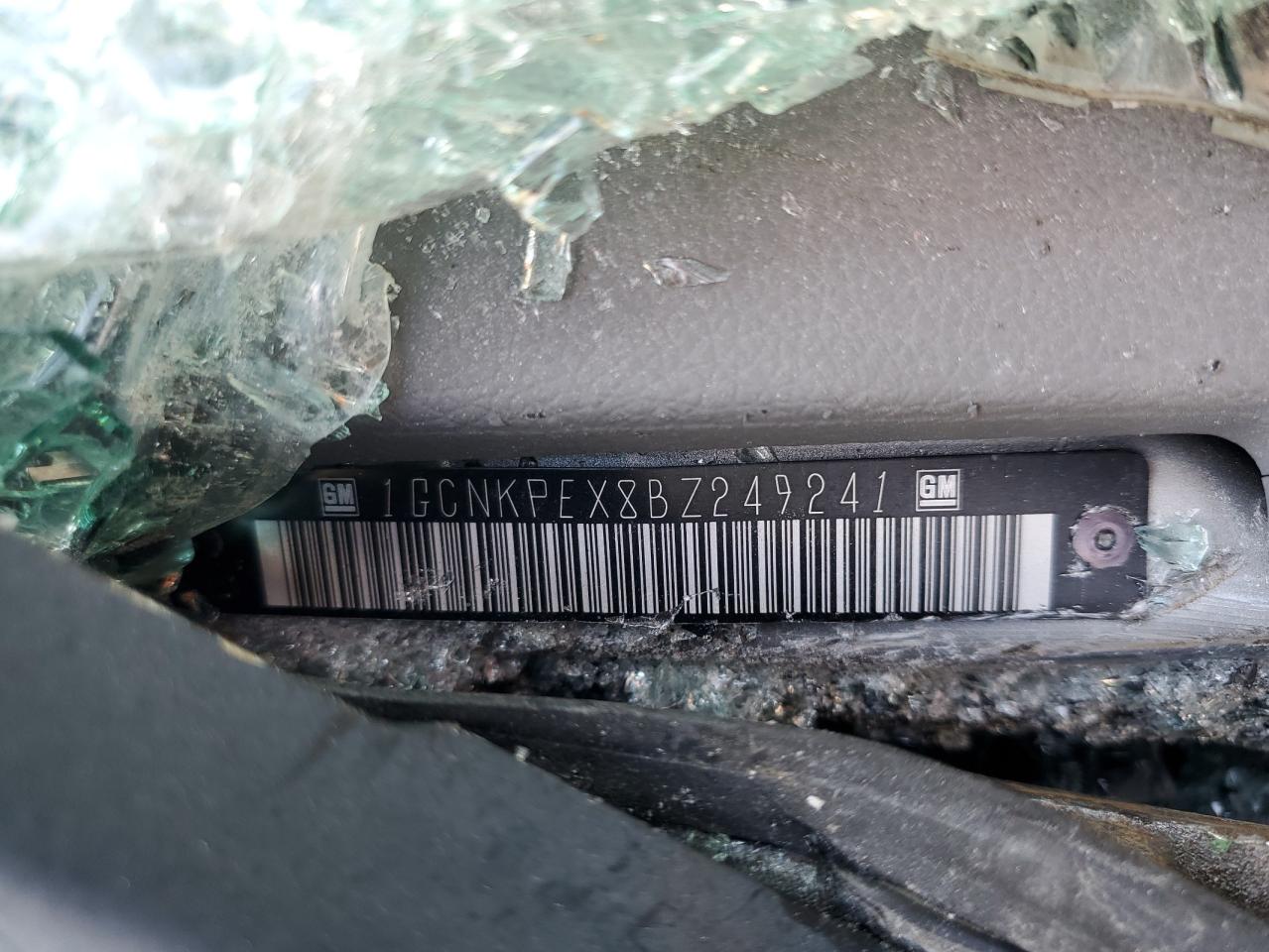 2011 Chevrolet Silverado K1500 VIN: 1GCNKPEX8BZ249241 Lot: 85282245