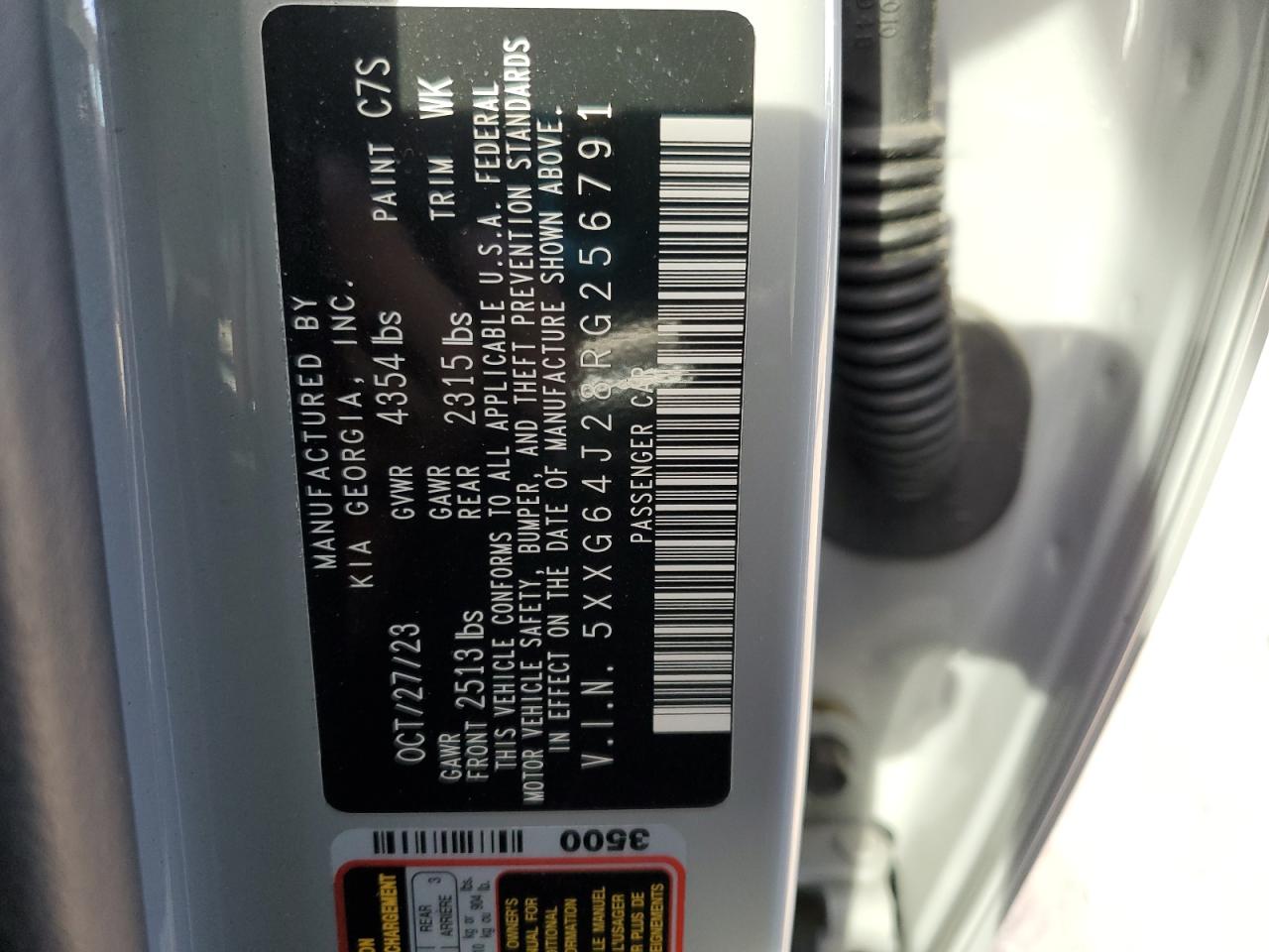 2024 Kia K5 Gt Line VIN: 5XXG64J28RG256791 Lot: 85393115