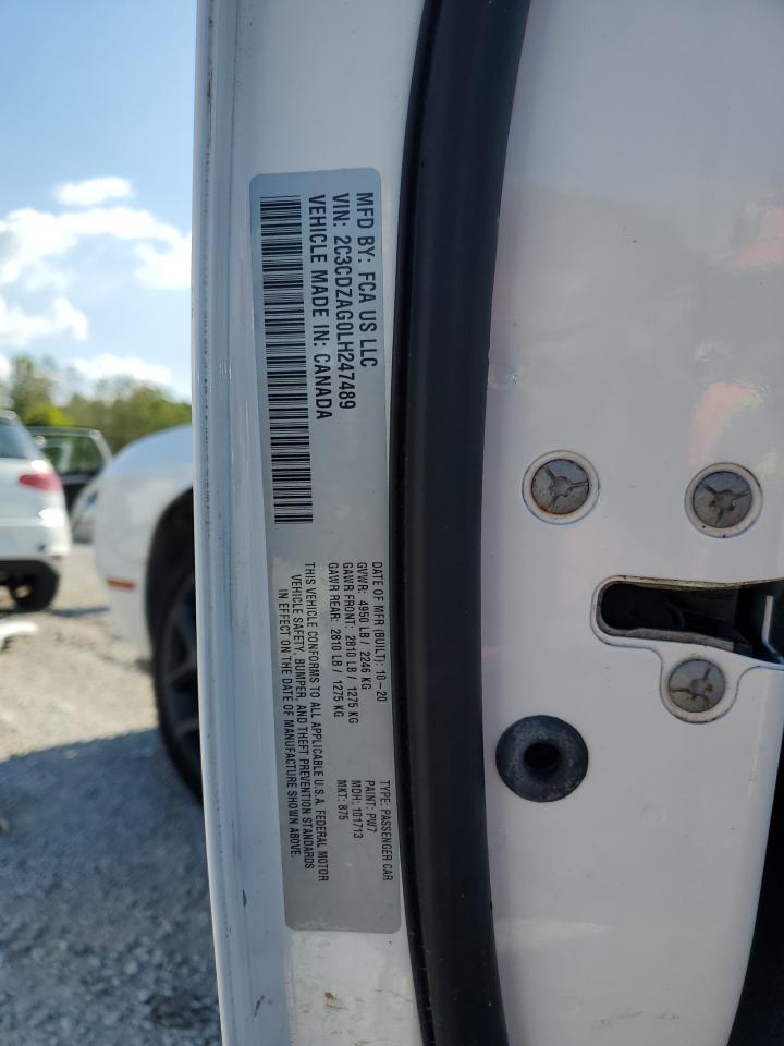 2020 Dodge Challenger Sxt VIN: 2C3CDZAG0LH247489 Lot: 84906585