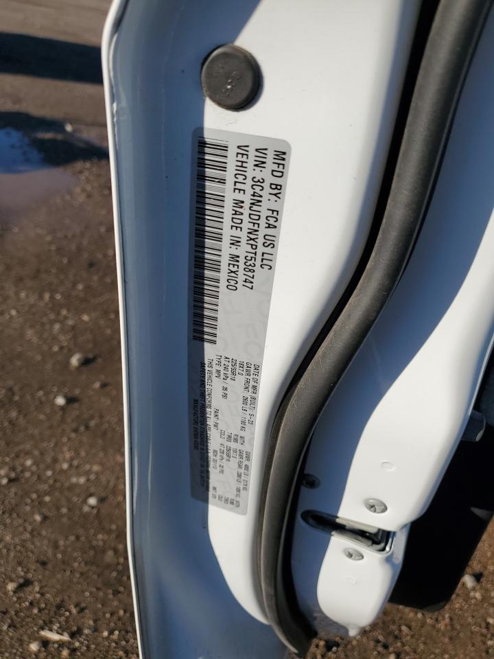 2023 Jeep Compass Latitude Lux VIN: 3C4NJDFNXPT538747 Lot: 82298075