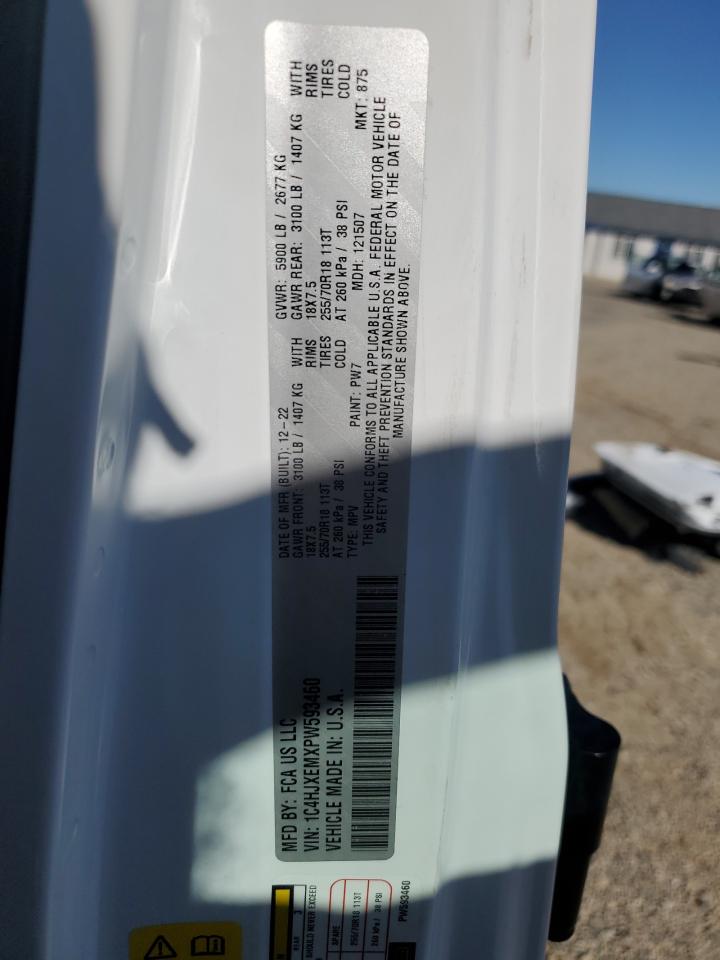 2023 Jeep Wrangler Sahara VIN: 1C4HJXEMXPW593460 Lot: 84565555