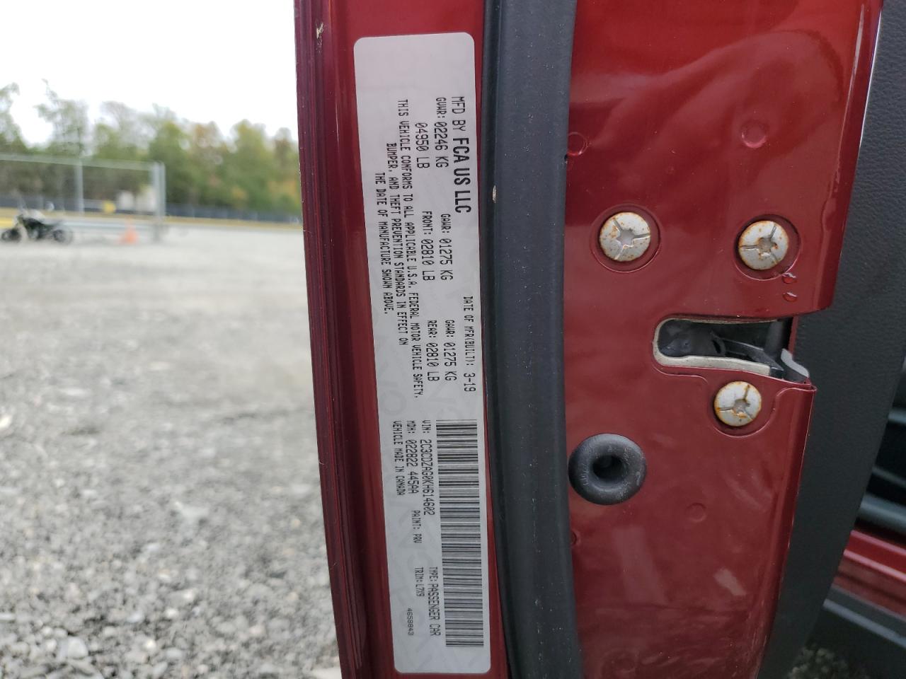 2019 Dodge Challenger Sxt VIN: 2C3CDZAG0KH614602 Lot: 86455245