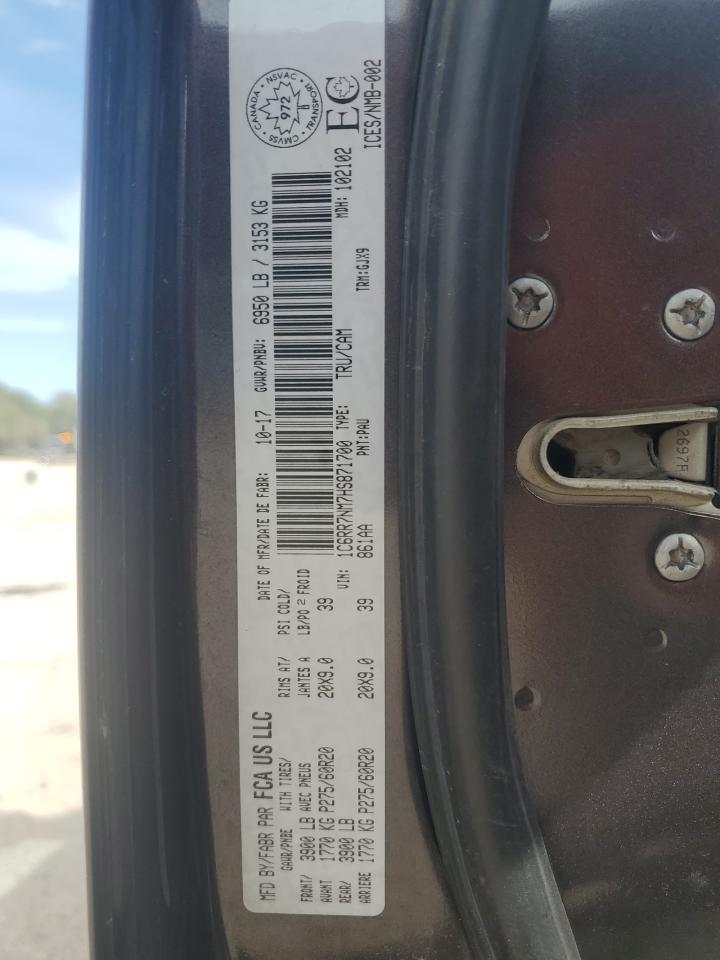 2017 Ram 1500 Laramie VIN: 1C6RR7NM7HS871700 Lot: 85512685