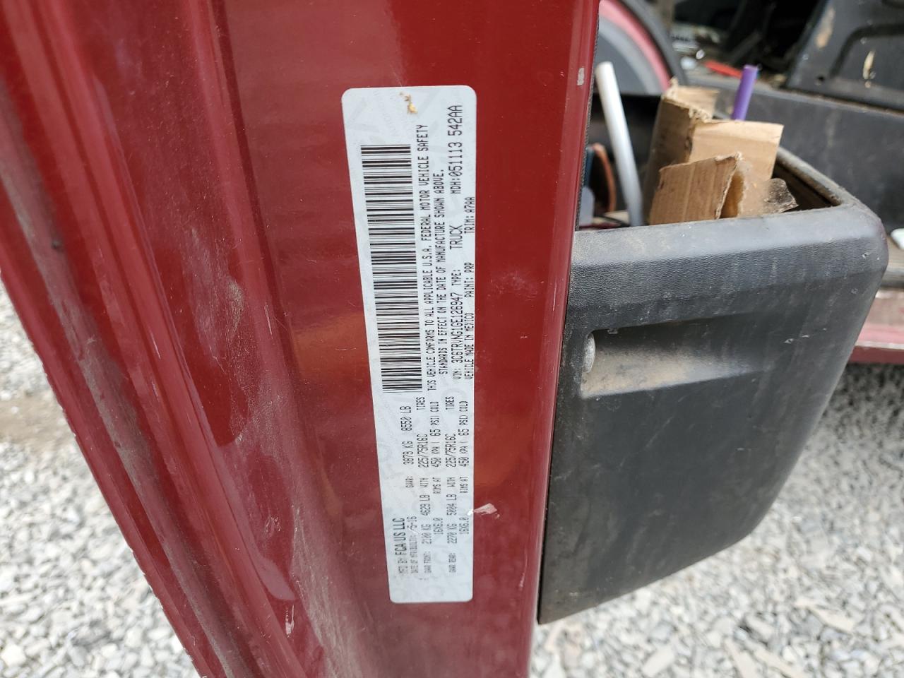 2016 Ram Promaster 1500 1500 Standard VIN: 3C6TRVNG1GE126947 Lot: 89813425