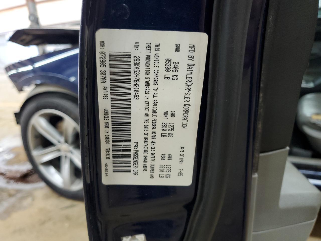 2006 Dodge Charger R/T VIN: 2B3KA53H76H210489 Lot: 90998815