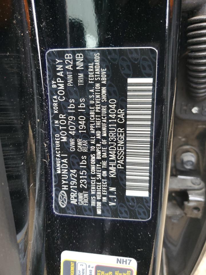 2024 Hyundai Elantra Blue VIN: KMHLM4DJ3RU114040 Lot: 84994745