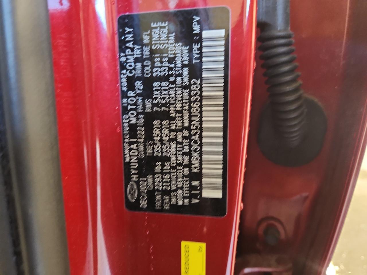 2022 Hyundai Kona N Line VIN: KM8K3CA35NU863382 Lot: 90616805