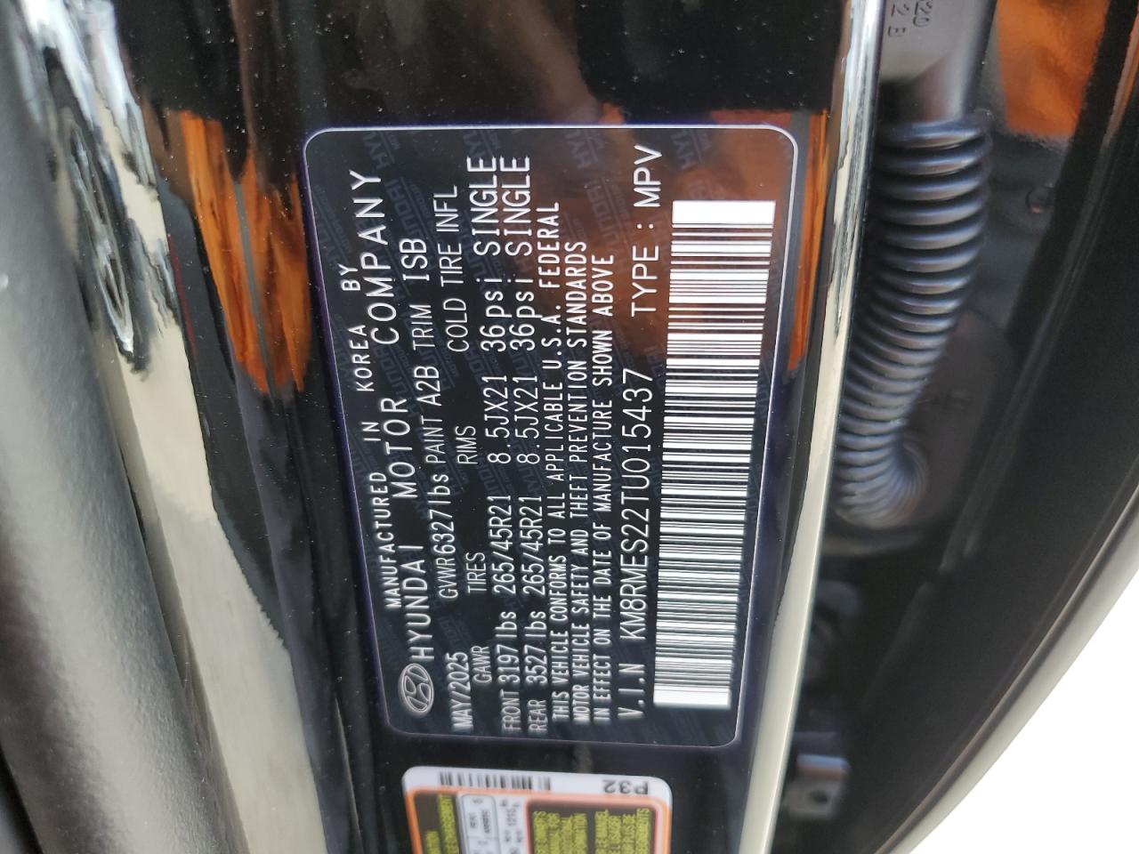 2026 Hyundai Palisade Calligraphy VIN: KM8RMES22TU015437 Lot: 82494265