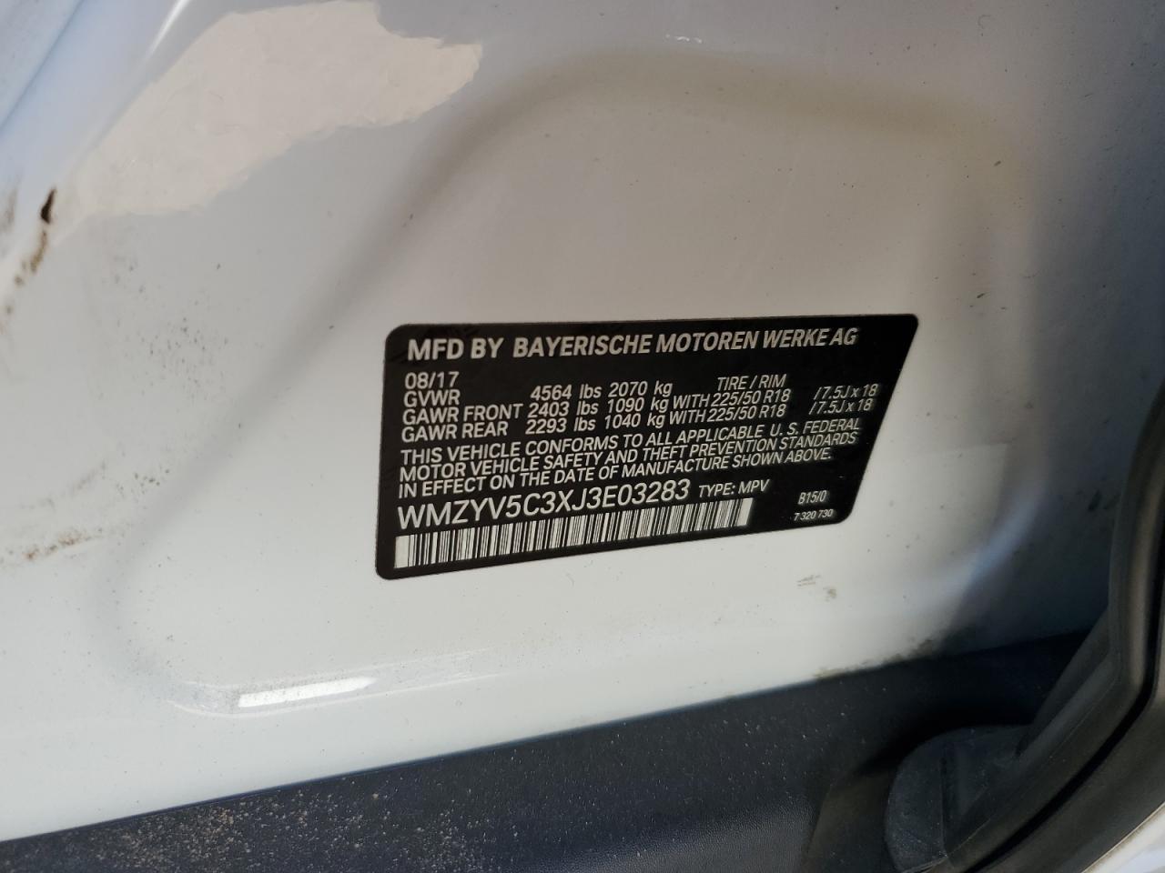 2018 Mini Cooper Countryman All4 VIN: WMZYV5C3XJ3E03283 Lot: 90450985