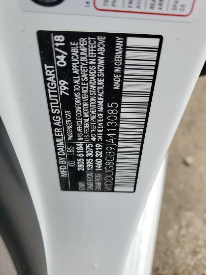 2018 Mercedes-Benz S 560 4Matic VIN: WDDUG8GB9JA413085 Lot: 84659795