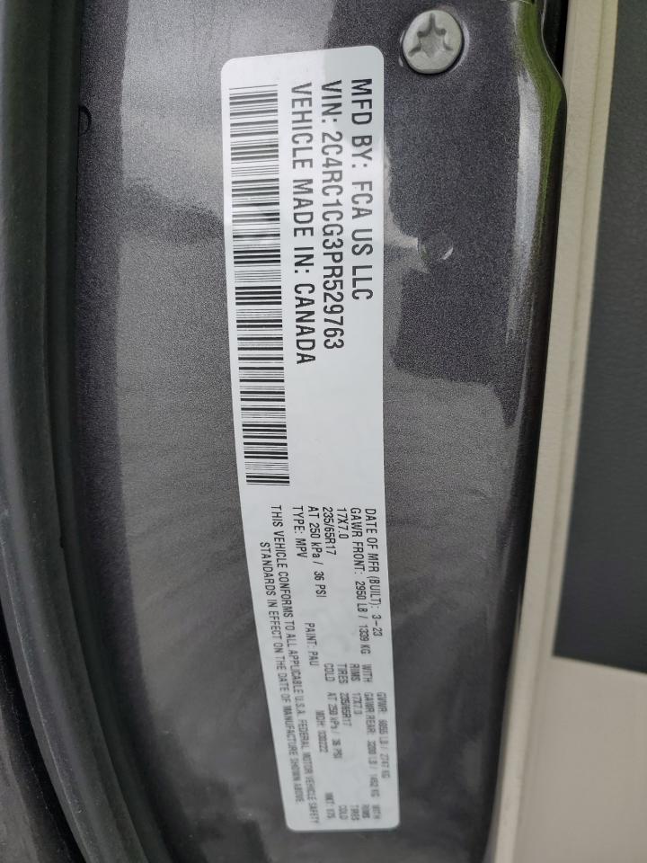 2023 Chrysler Voyager Lx VIN: 2C4RC1CG3PR529763 Lot: 82262575