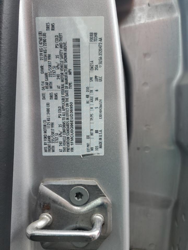 2014 Ford Escape Se VIN: 1FMCU0G96EUD36950 Lot: 90496275