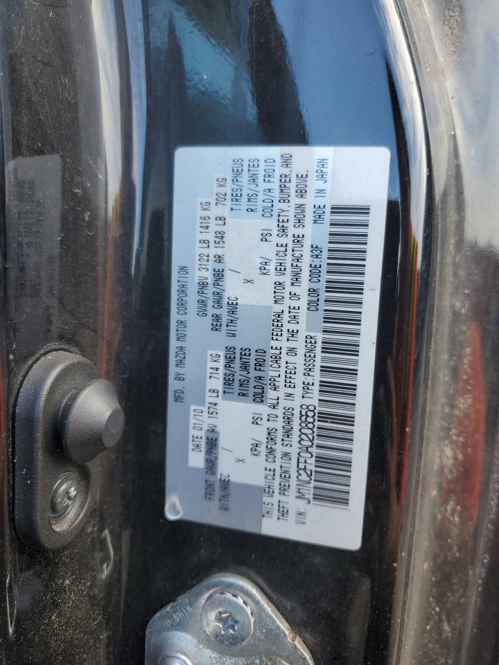 2010 Mazda Mx-5 Miata VIN: JM1NC2FF0A0208658 Lot: 84787255