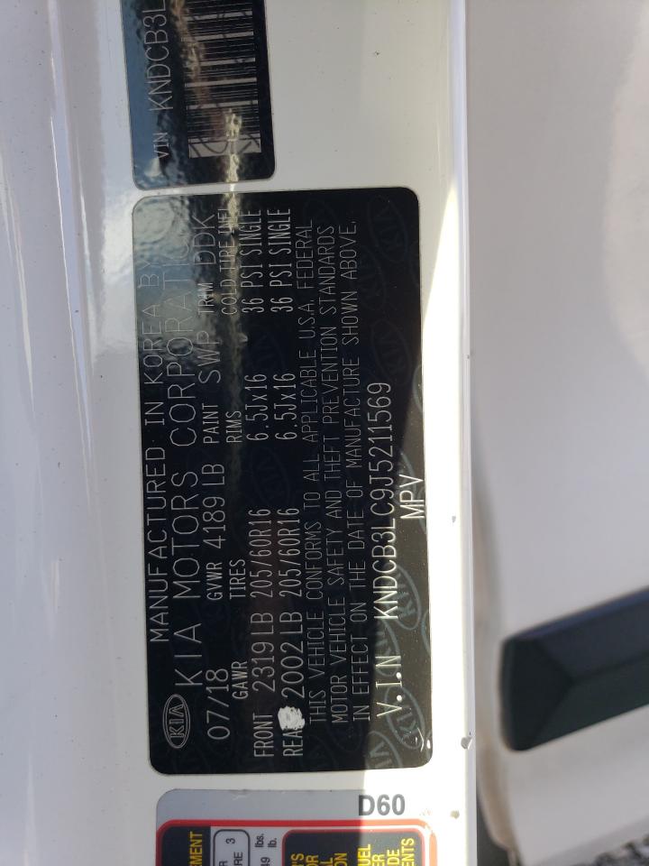 2018 Kia Niro Fe VIN: KNDCB3LC9J5211569 Lot: 85721925