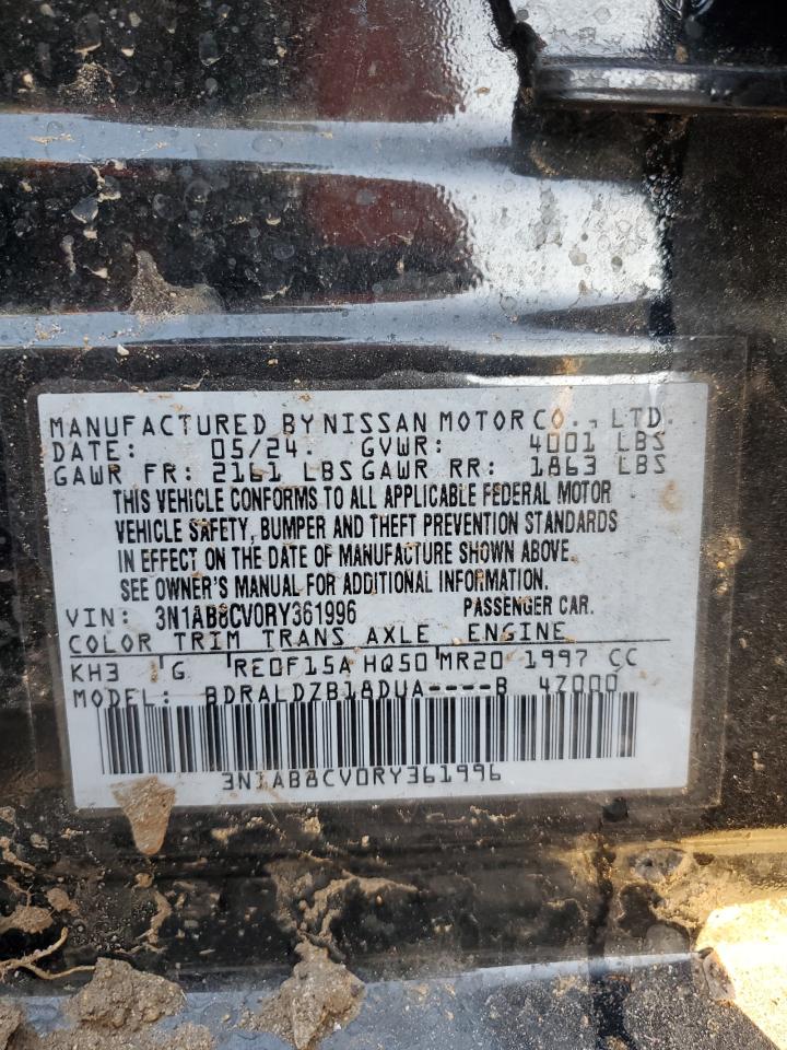 2024 Nissan Sentra Sv VIN: 3N1AB8CV0RY361996 Lot: 89661155