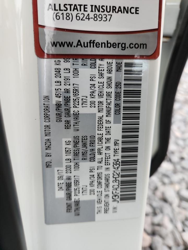 2017 Mazda Cx-5 Touring VIN: JM3KFACL8H0214384 Lot: 90448255