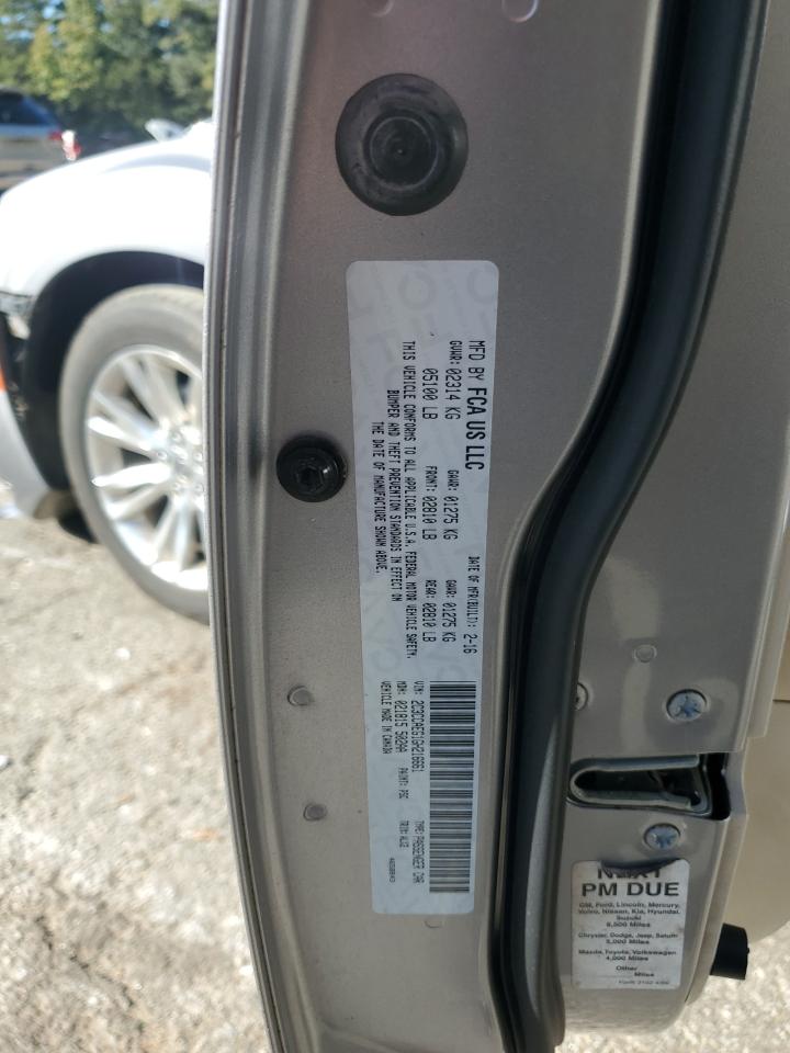 2016 Chrysler 300C VIN: 2C3CCAEG1GH216661 Lot: 86670885