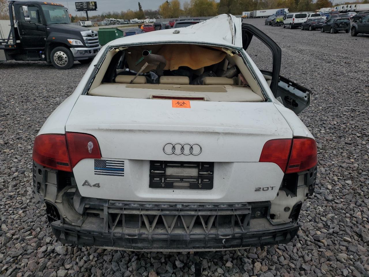 2008 Audi A4 2.0T VIN: WAUAF78E68A143727 Lot: 85959885