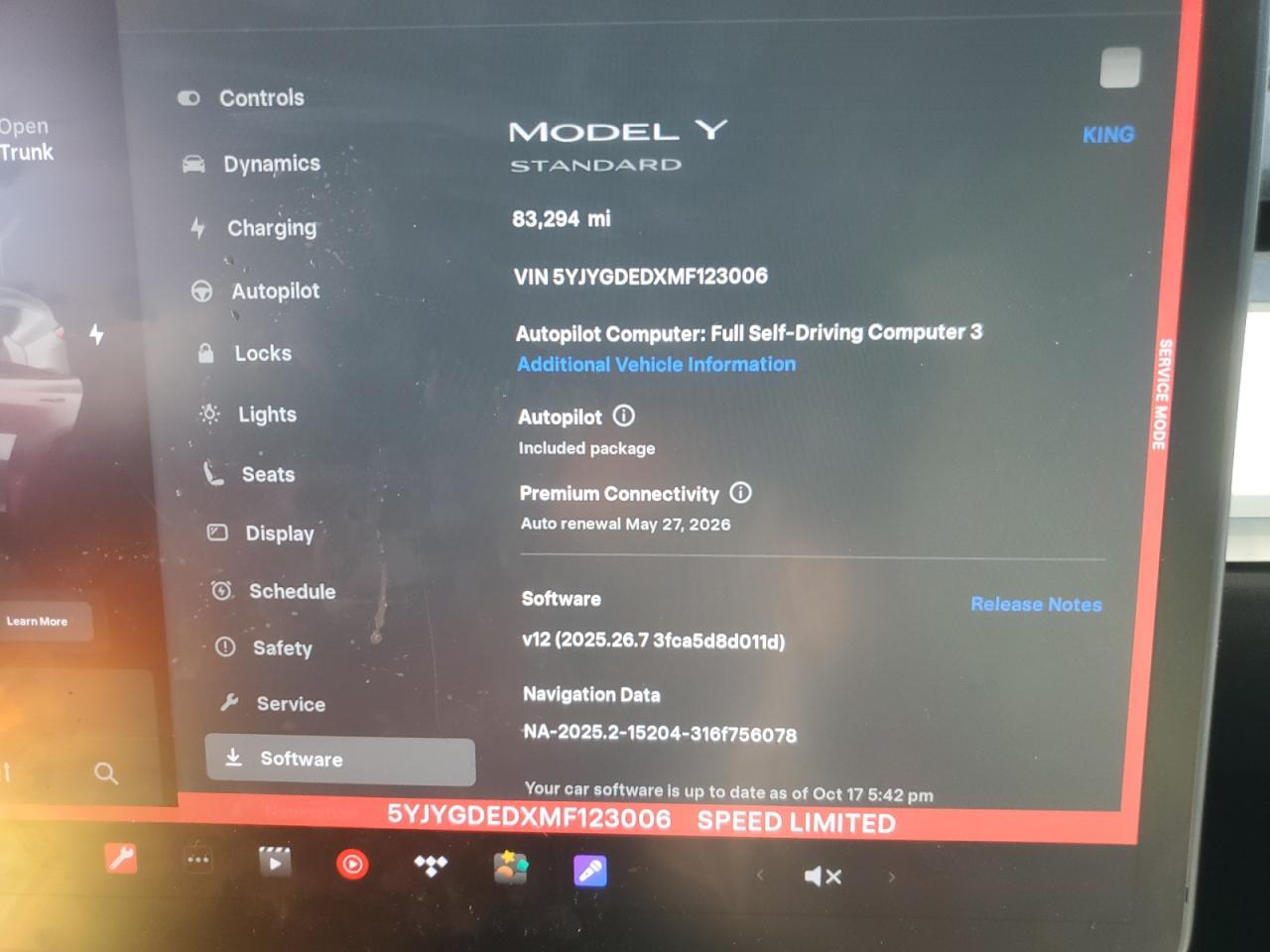 2021 Tesla Model Y VIN: 5YJYGDEDXMF123006 Lot: 85138465
