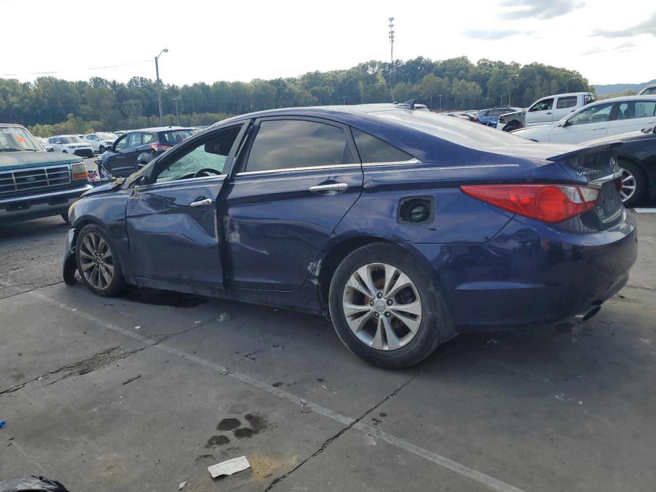 2013 Hyundai Sonata Se blue sedan gas 5NPEC4AC6DH694702 photo #3