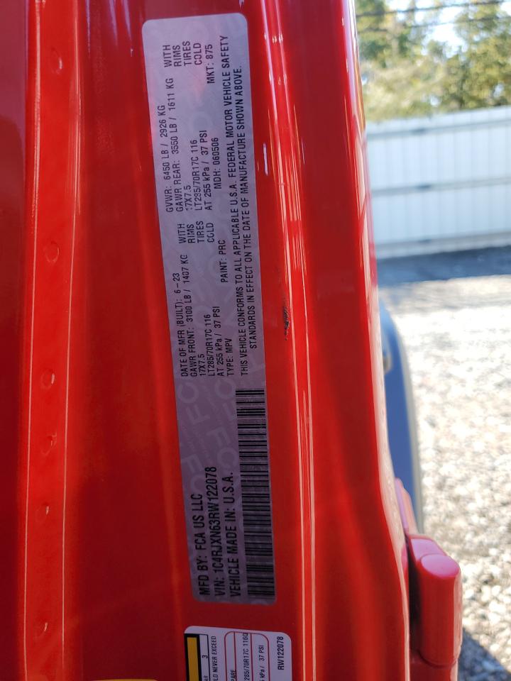 2024 Jeep Wrangler 4Xe VIN: 1C4RJXN63RW122078 Lot: 82374265