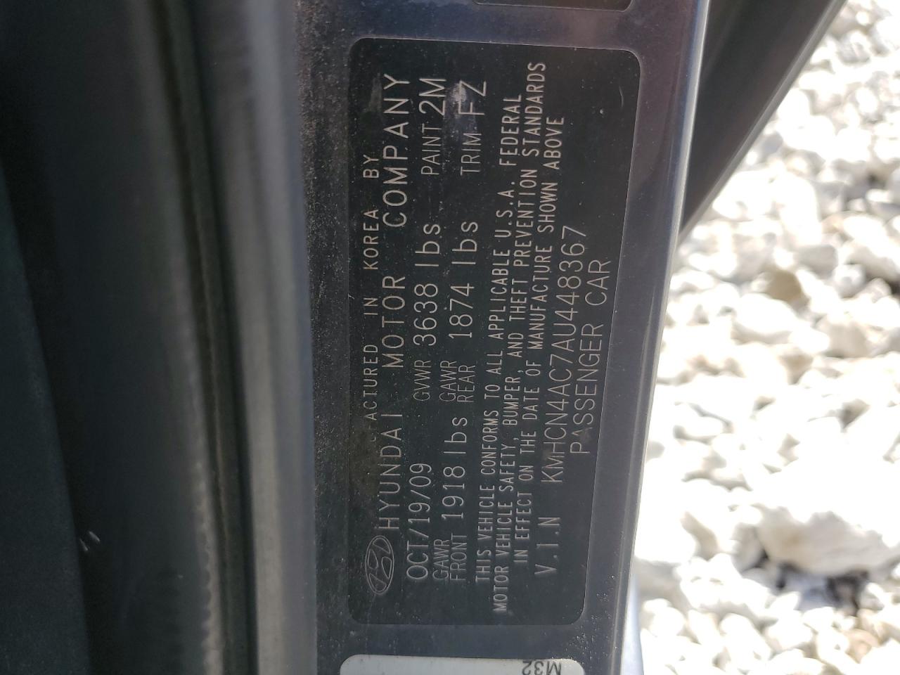 2010 Hyundai Accent Gls VIN: KMHCN4AC7AU448367 Lot: 81972315