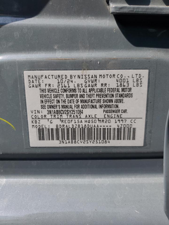 2025 Nissan Sentra Sv VIN: 3N1AB8CV2SY251084 Lot: 84992635