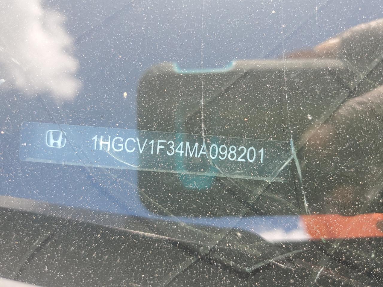 2021 Honda Accord Sport VIN: 1HGCV1F34MA098201 Lot: 86143075