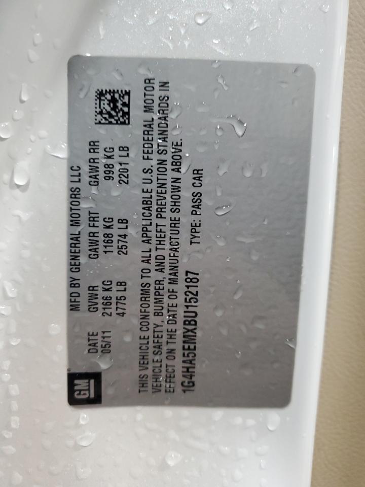 2011 Buick Lucerne Cx VIN: 1G4HA5EMXBU152187 Lot: 87195995