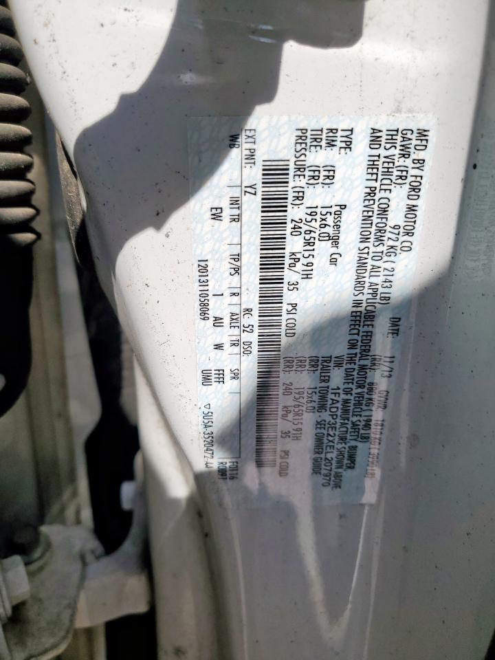 2014 Ford Focus S VIN: 1FADP3E2XEL207970 Lot: 84478415