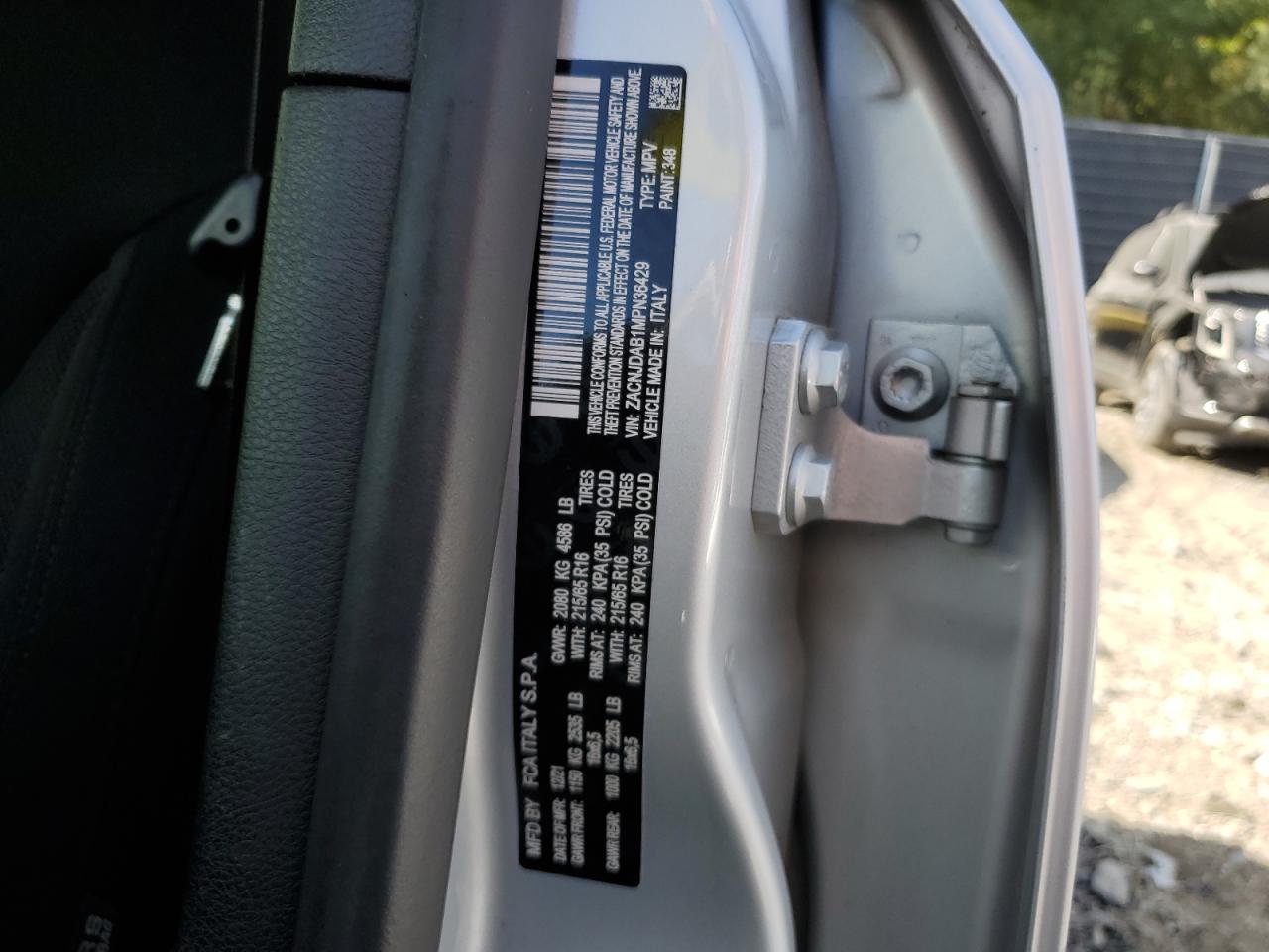 2021 Jeep Renegade Sport VIN: ZACNJDAB1MPN36429 Lot: 85183205