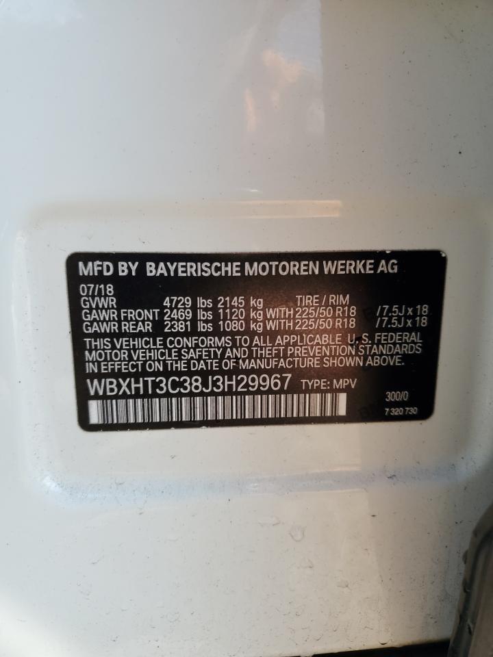 2018 BMW X1 xDrive28I VIN: WBXHT3C38J3H29967 Lot: 90053245