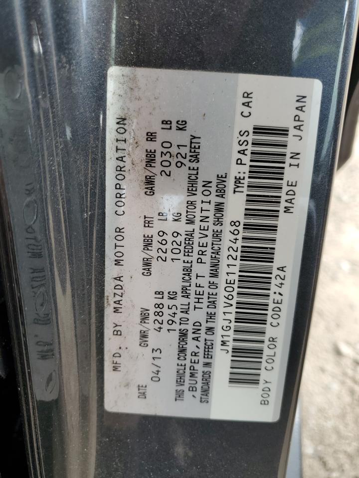 2014 Mazda 6 Touring VIN: JM1GJ1V60E1122468 Lot: 85404135