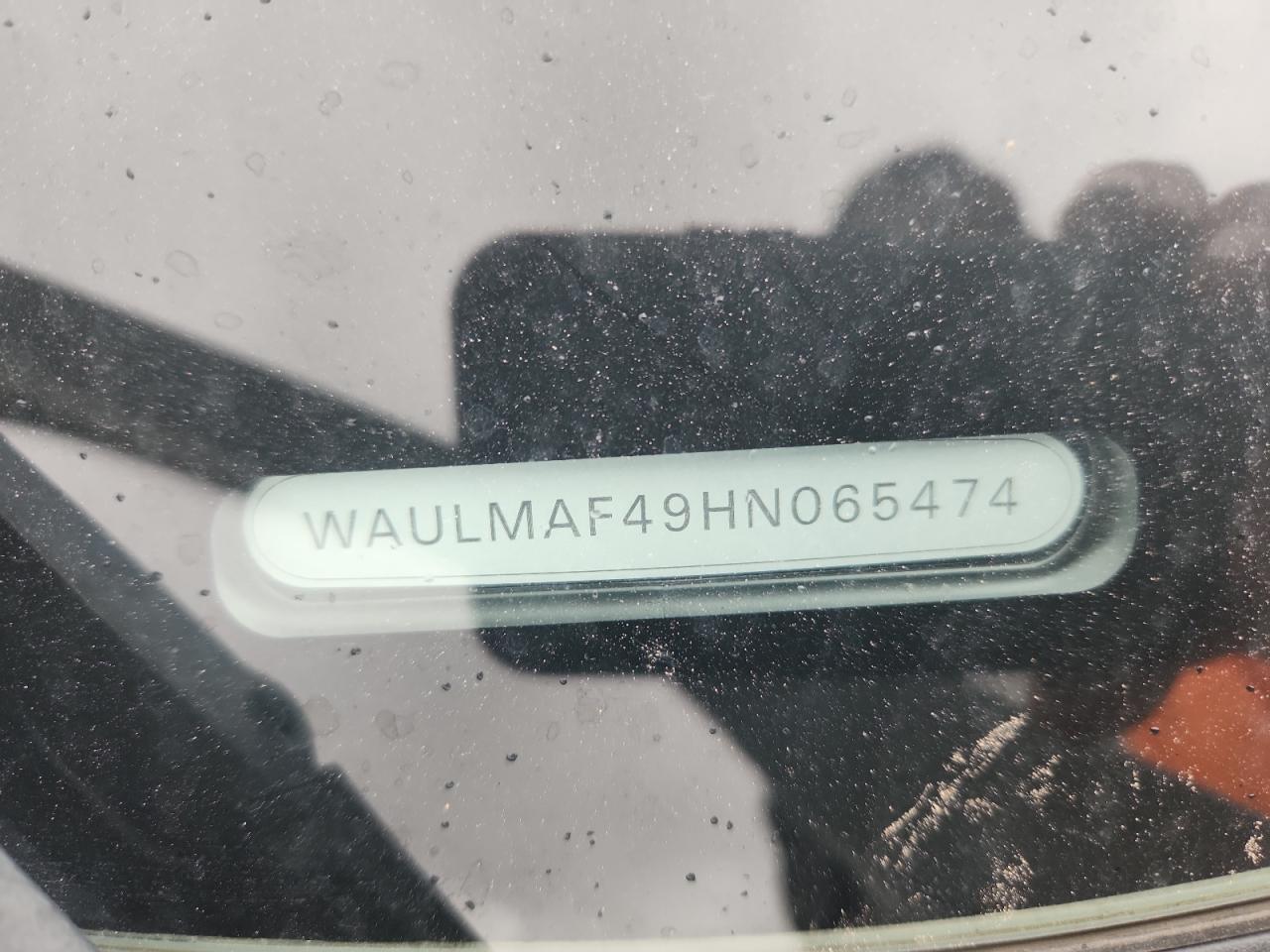 2017 Audi A4 Ultra Premium Plus VIN: WAULMAF49HN065474 Lot: 82173165